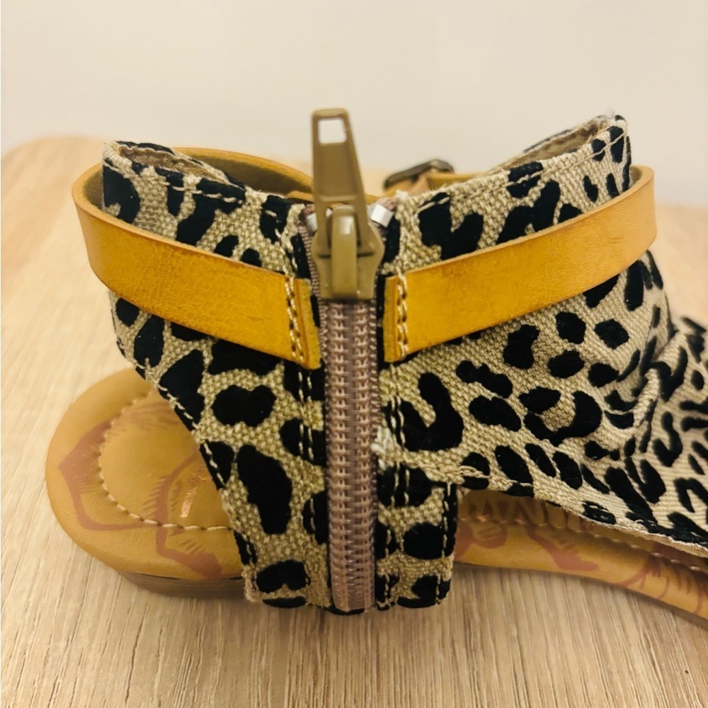Blowfish Bluemoon animal print Shoe Sandals Size 8 - Picture 9 of 11